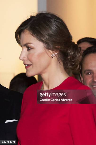 Queen Letizia of Spain attends the opening of ARCO at Ifema on February 22, 2018 in Madrid, Spain.
