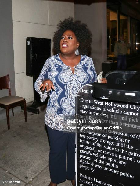 Sheryl Underwood is seen on February 21, 2018 in Los Angeles, California.