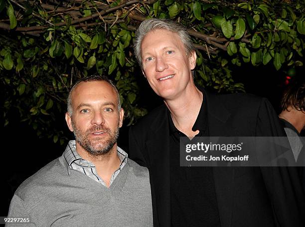 S Lorenzo Fertitta and Overture Films' Chris McGurk pose at the UFC 104 Pre-Party Hosted By Dana White, Lorenzo Fertita and Frank Fertita at Chateau...