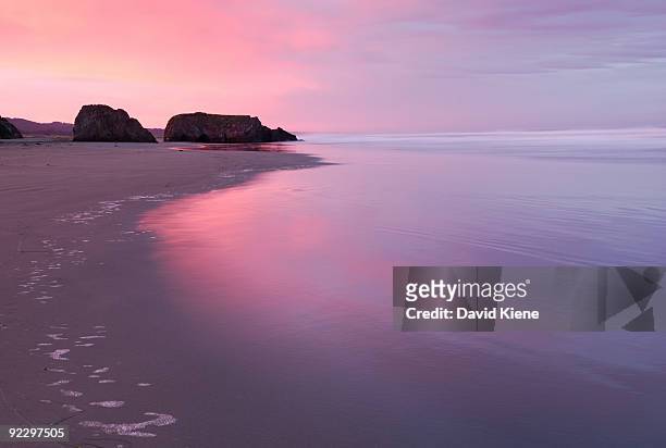 mendocino coast at sunrise - mendocino bildbanksfoton och bilder