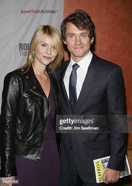 Actors Claire Danes and Hugh Dancy attend the opening night party for "After Miss Julie" on Broadway at the Roundabout Theatre Company's American...