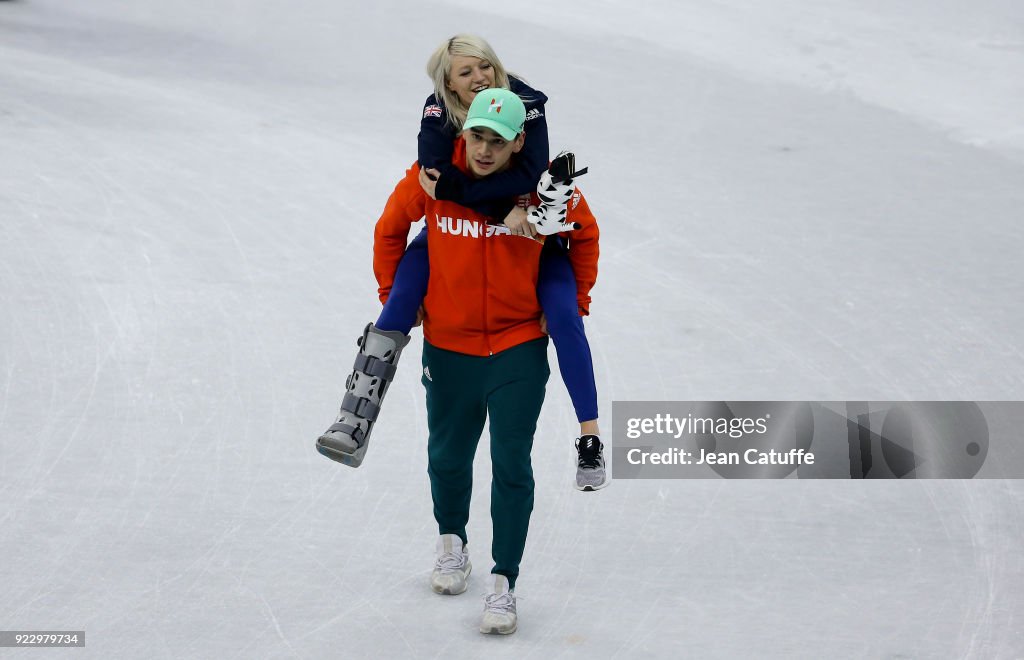 Short Track Speed Skating - Winter Olympics Day 13