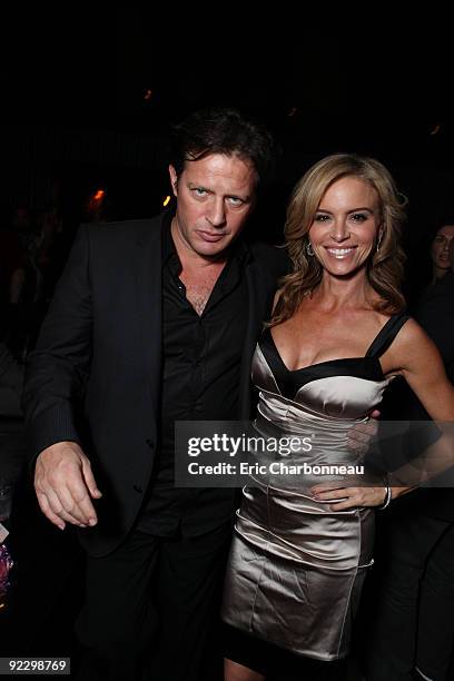 Costas Mandylor and Betsy Russell at Lionsgate's screening of "Saw VI" on October 22, 2009 at The Mann's Chinese Six Theater in Hollywood, California.