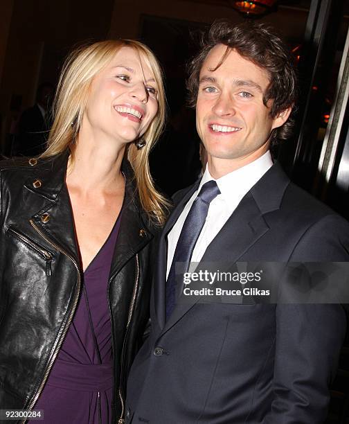 Claire Danes and husband Hugh Dancy attend the opening night of "After Miss Julie" on Broadway at the Roundabout Theatre Company's American Airlines...