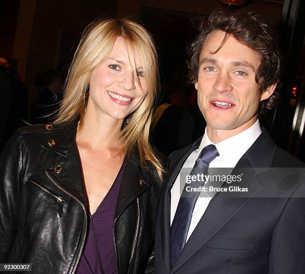 Claire Danes and husband Hugh Dancy attend the opening night of "After Miss Julie" on Broadway at the Roundabout Theatre Company's American Airlines...