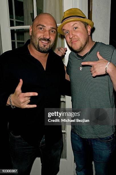 Fox Sports studio host Jay Glazer and actor Nick Swardson attend the UFC Party at Chateau Marmont on October 22, 2009 in Los Angeles, California.