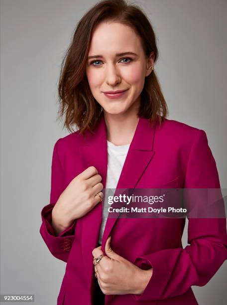 Actress Rachel Brosnahan is photographed for Back Stage on October 19, 2017 in New York City.
