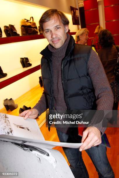 Paul Belmondo attends Dennis Hopper Book Launch Party Hosted by Diego Della Vallee at Hogan Store on October 22, 2009 in Paris, France.