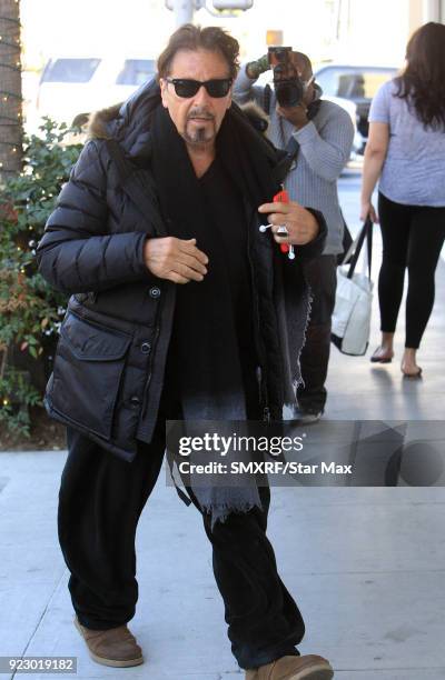 Al Pacino is seen on February 21, 2018 in Los Angeles, California.