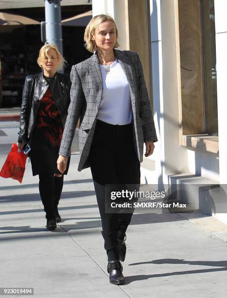 Diane Kruger is seen on February 21, 2018 in Los Angeles, California.