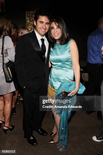 Actors John Lloyd Young and Kate Linder attend the after-party for "Oy Vey! My Son Is Gay!" at Vermont on October 22, 2009 in Los Angeles, California.