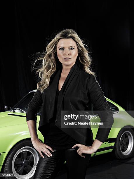 Actor Tina Hobley poses for a portrait shoot in London, June 17, 2009.