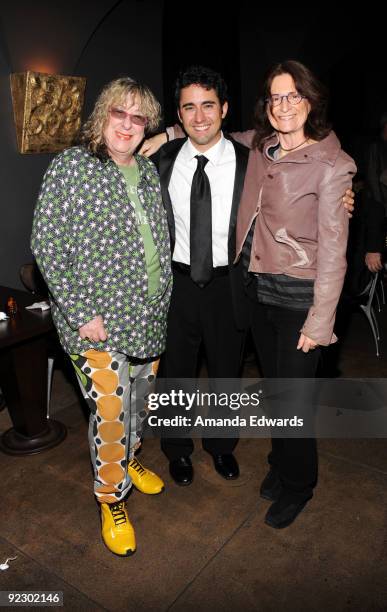 Songwriter Allee Willis, John Lloyd Young and Prudence Fenton attend the after-party for "Oy Vey! My Son Is Gay!" at Vermont on October 22, 2009 in...