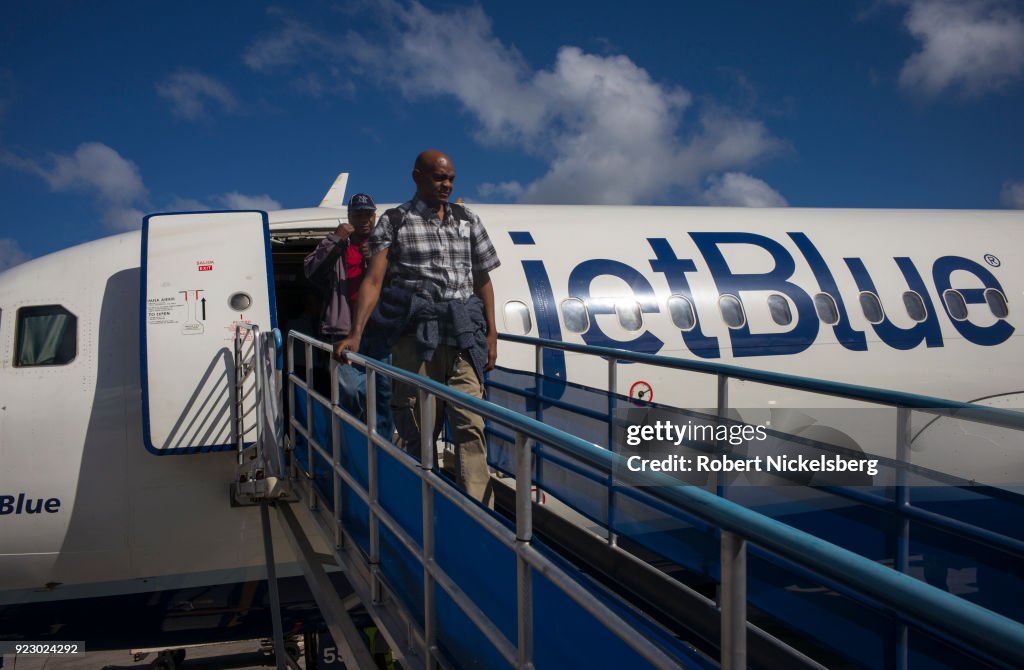 JetBlue Airways Flight Arrives In Grenada