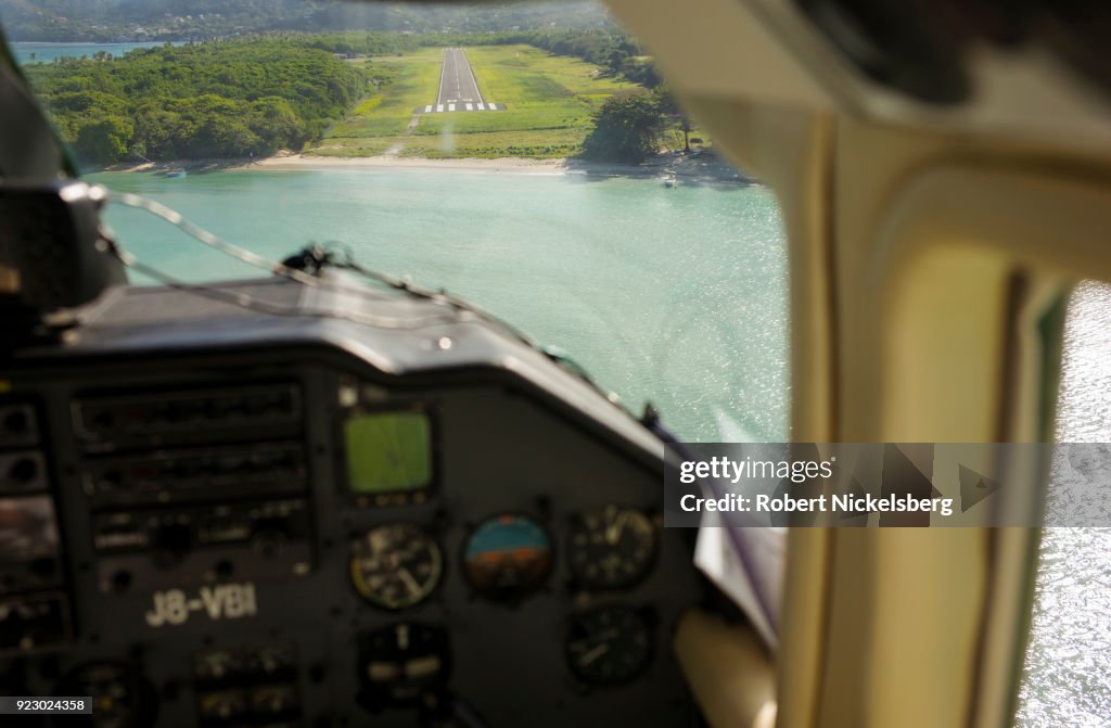 Flight Arrival In Carriacou