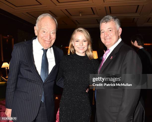 Leonard Lauder, Danielle Lauder and William Lauder attend Symrise's Achim Daub & ReVive's Elena Drell Szyfer honored at BEYOND BEAUTY Dinner 2018;...