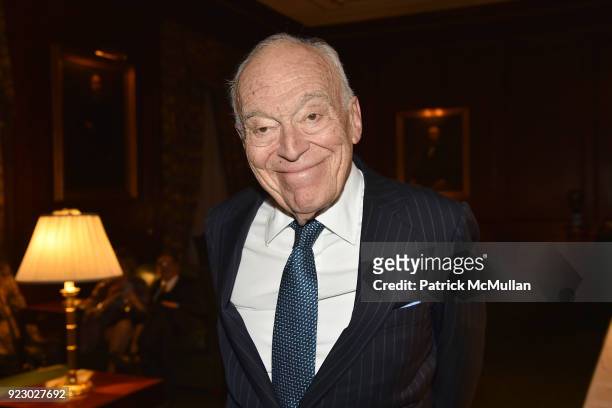 Leonard Lauder attends Symrise's Achim Daub & ReVive's Elena Drell Szyfer honored at BEYOND BEAUTY Dinner 2018; Special Speaker: Actor and Mental...
