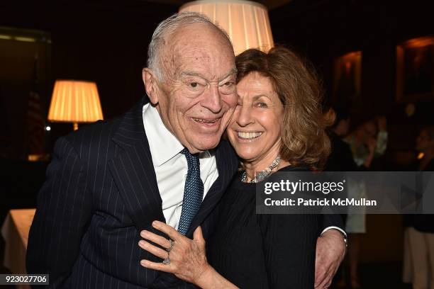 Leonard Lauder and Judy Glickman Lauder attend Symrise's Achim Daub & ReVive's Elena Drell Szyfer honored at BEYOND BEAUTY Dinner 2018; Special...