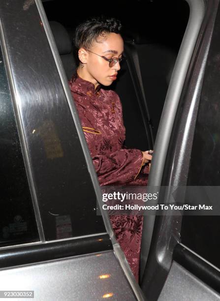 Twigs is seen on February 21, 2018 in Los Angeles, California.