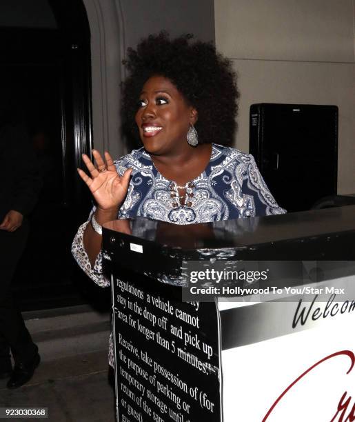 Sherri Shepherd is seen on February 21, 2018 in Los Angeles, California.