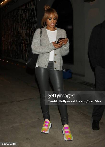 Eve is seen on February 21, 2018 in Los Angeles, California.