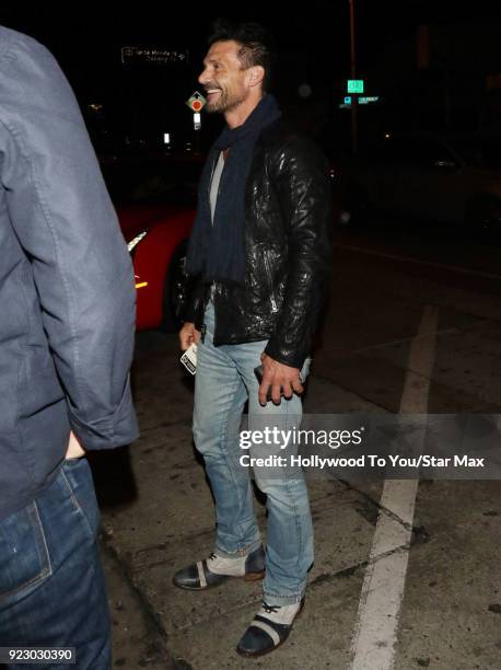 Frank Grillo is seen on February 21, 2018 in Los Angeles, California.