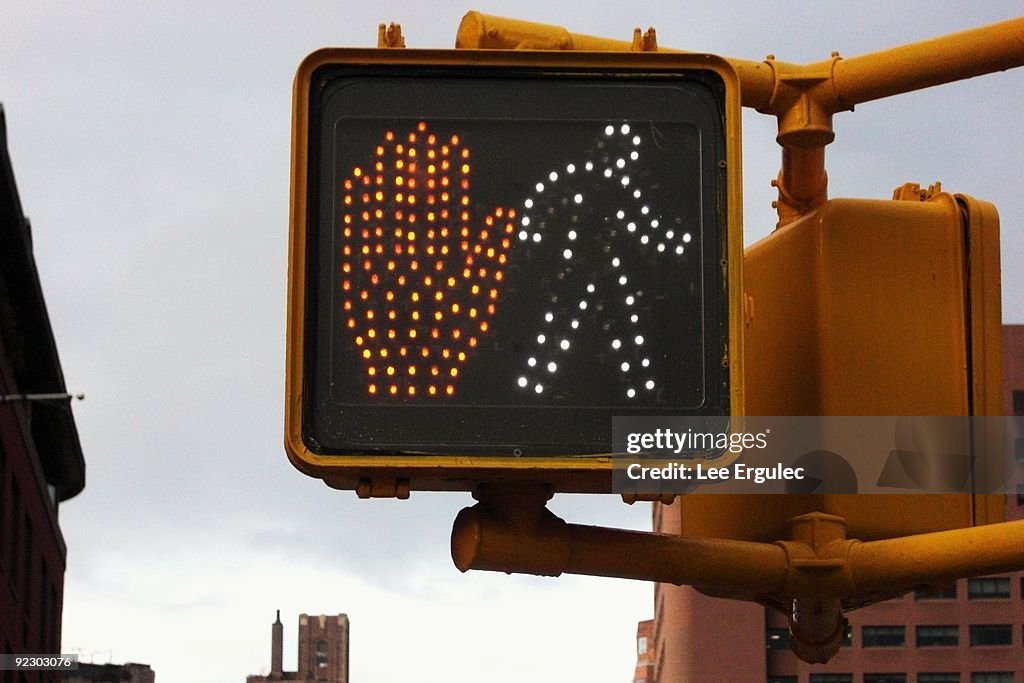 Walk signal sign not working properly