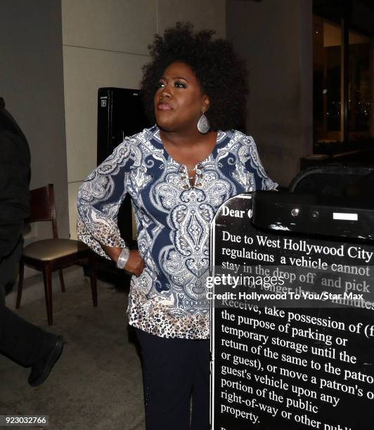 Sheryl Underwood is seen on February 21, 2018 in Los Angeles, California.