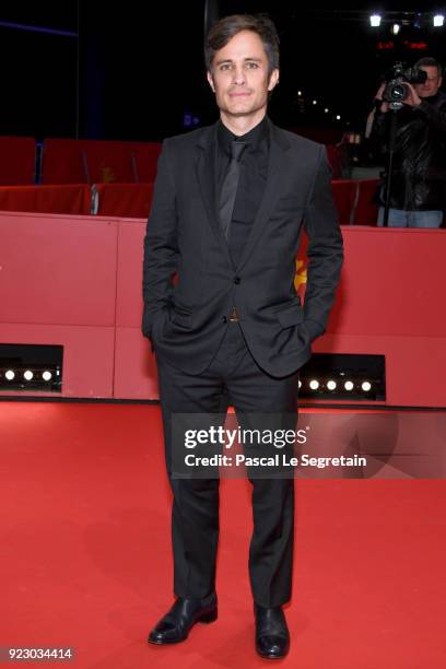 Gael Garcia Bernal attends the 'Museum' premiere during the 68th Berlinale International Film Festival Berlin at Berlinale Palast on February 22,...