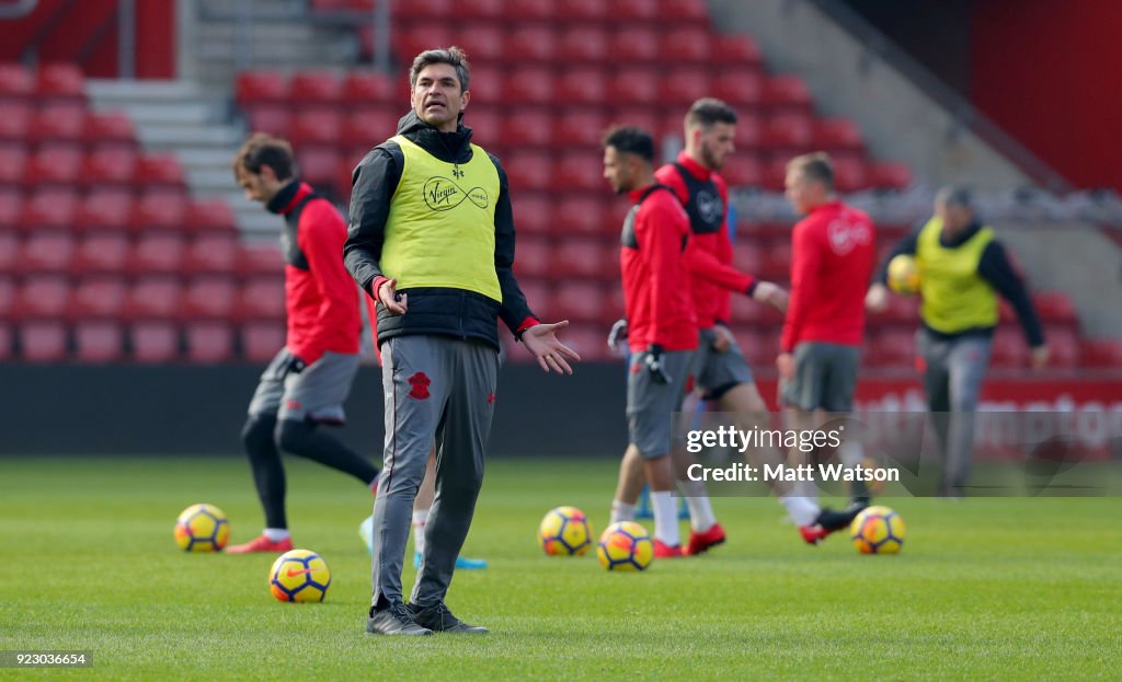 Southampton Training and Press Conference