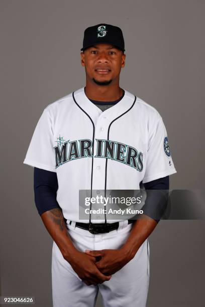 Ariel Miranda of the Seattle Mariners poses during Photo Day on Wednesday, February 21, 2018 at Peoria Sports Complex in Peoria, Arizona.