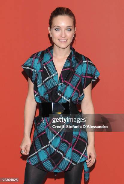 Actress Carolina Crescentini attends 'Oggi Sposi' Photocall at Cinema Apollo on October 23, 2009 in Milan, Italy.