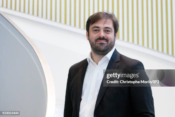 Enrique Martinez, Chief Executive Officer of Fnac Darty poses after presenting a news conference to announce the company's 2017 annual results...