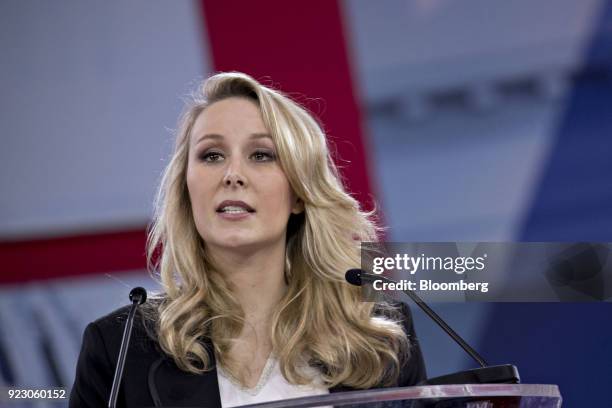 Marion Marechal-Le Pen, France's National Front politician, speaks at the Conservative Political Action Conference in National Harbor, Maryland,...