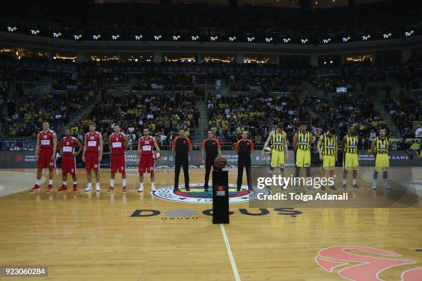 Turkish Airlines EuroLeague Regular Season Round 23 game between Fenerbahce Dogus Istanbul and AX Armani Exchange Olimpia Milan at Ulker Sports Arena...