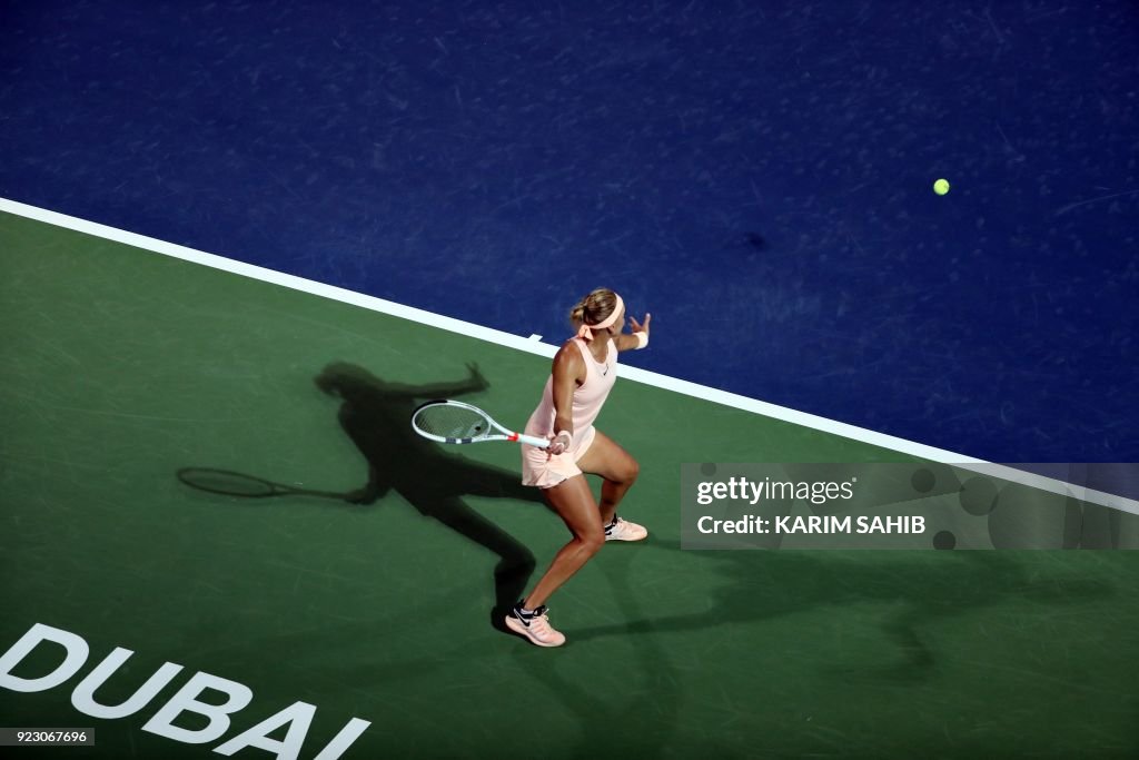 TOPSHOT-TENNIS-WTA-DUBAI
