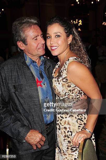 Singer Davy Jones and wife actress Jessica Pacheco attends 17th Annual Hollywood Welcomes The Stars event to benefit the the Marti Huizenga Boys &...
