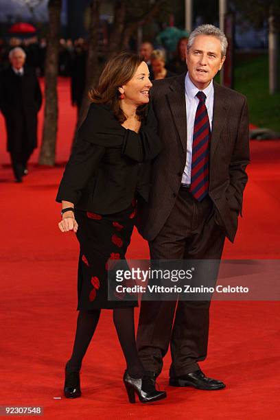 Italian member of Parliament Francesco Rutelli and his wife Barbara Palombelli attend the Official Awards Ceremony during Day 9 of the 4th...