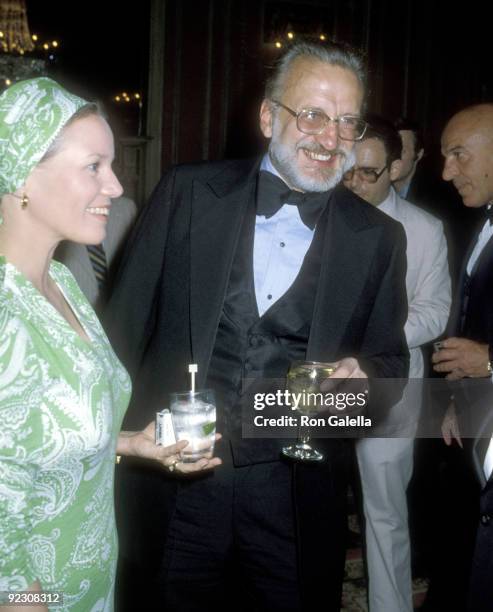 Actor George C. Scott and wife actress Trish Van Devere attend the 1979 All-American Golf Collegiate Awards Dinner on August 14, 1979 at The...