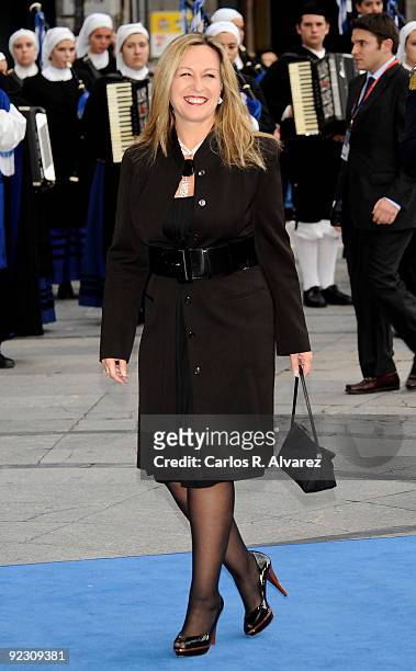 Spanish Health«s Minister Trinidad Jimenez attends Prince of Asturias Awards 2009 ceremony at "Campoamor" Theater on October 23, 2009 in Oviedo,...