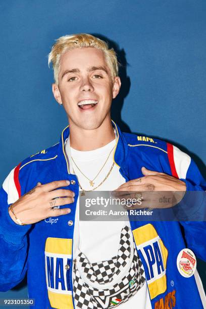 Hip-hop artist Sammy Adams is photographed for Billboard Magazine on August 20, 2017 at the Billboard Hot 100 Music Festival at Northwell Heath at...