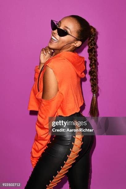 Singer Tinashe is photographed for Billboard Magazine on August 19, 2017 at the Billboard Hot 100 Music Festival at Northwell Heath at Jones Beach...