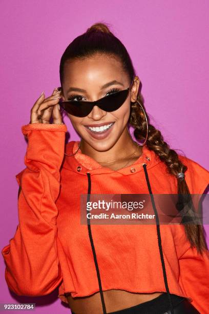 Singer Tinashe is photographed for Billboard Magazine on August 19, 2017 at the Billboard Hot 100 Music Festival at Northwell Heath at Jones Beach...
