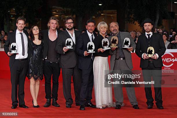 Director Andrew Lang, guest, actor Jamie Campbell Bower, director Martin Koolhoven, actor Sergio Castellitto, actress Helen Mirren, directors Giorgio...