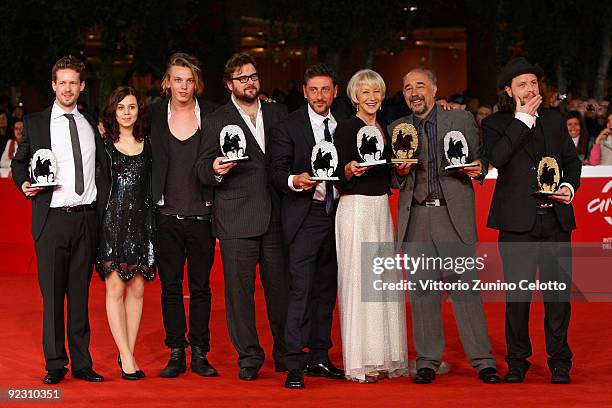 Director Andrew Lang, guest, actor Jamie Campbell Bower, director Martin Koolhoven, actor Sergio Castellitto, actress Helen Mirren, directors Giorgio...