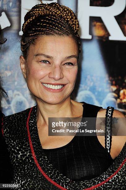 Actress Elli Medeiros attends the Premiere of the Radu Mihaileanu's film "Le Concert" at Theatre du Chatelet on October 23, 2009 in Paris, France.