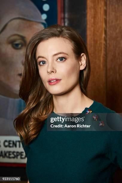 Actress Gillian Jacobs is photographed for New York Times on February 2, 2018 at Public Theater in New York City.