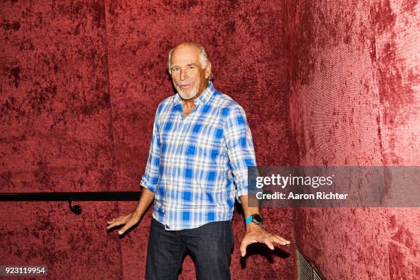 Singer Jimmy Buffett is photographed for New York Times on January 22, 2018 at Marquis Theater in New York City.