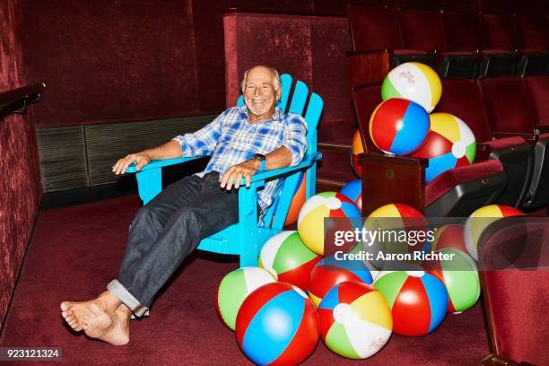 Singer Jimmy Buffett is photographed for New York Times on January 22, 2018 at Marquis Theater in New York City.