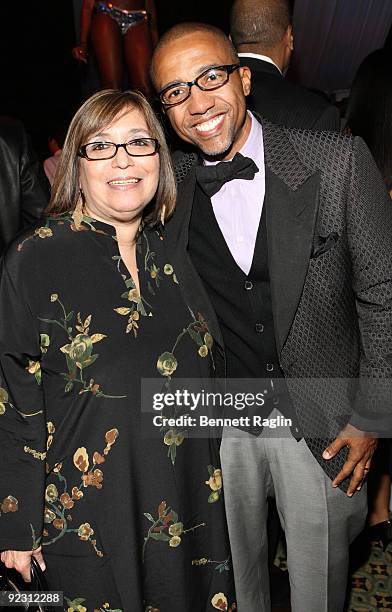 Candace Trunzo, Editor-In-Chief of Star Magazine and Kevin Lies EVP of Warner Music Group attend Ne-Yo's 30th Birthday Bash "Cold As Ice" at Cipriani...